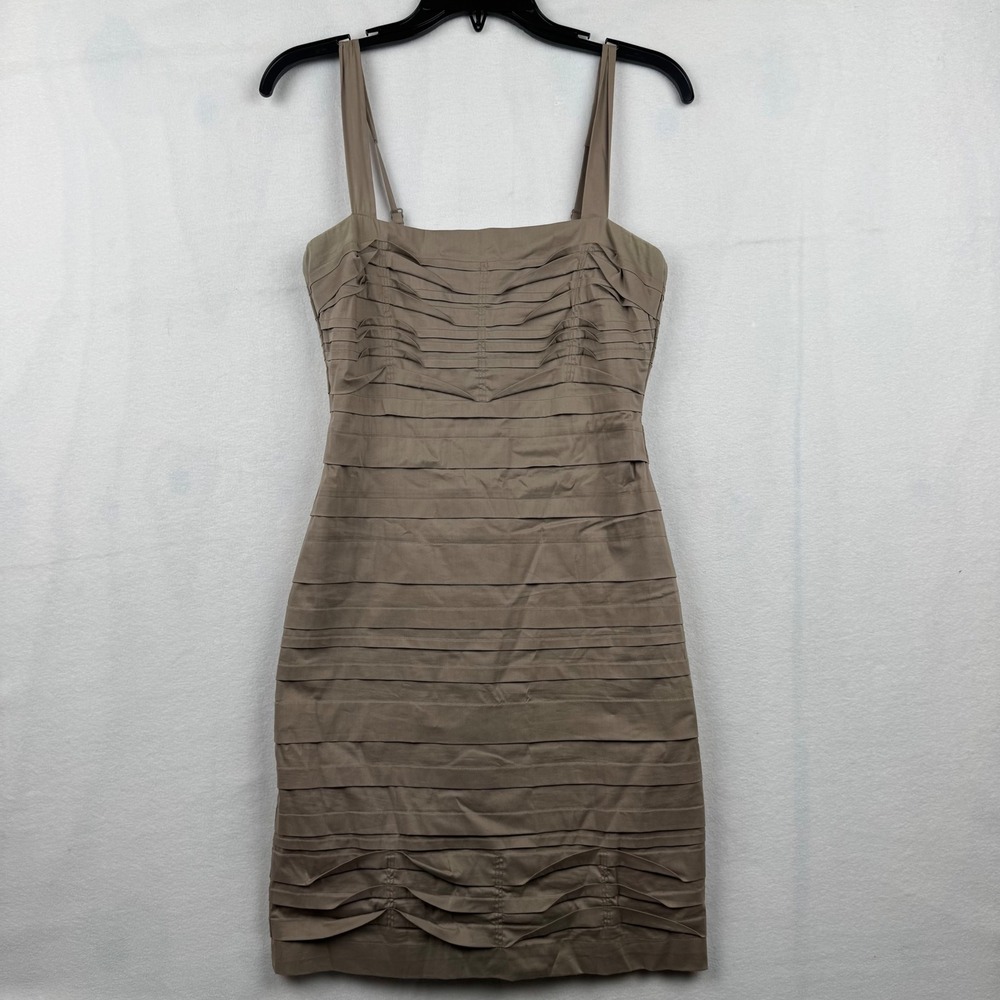 BCBGMAXAZRIA Dress Women's Size 2 Sleeveless Ruched Tiered Bodycon Cocktail‎